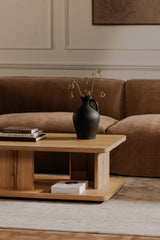 Modern European furniture - Oak Open Storage Coffee Table - www.oroa.com