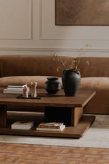 Modern European furniture - Oak Open Storage Coffee Table - www.oroa.com