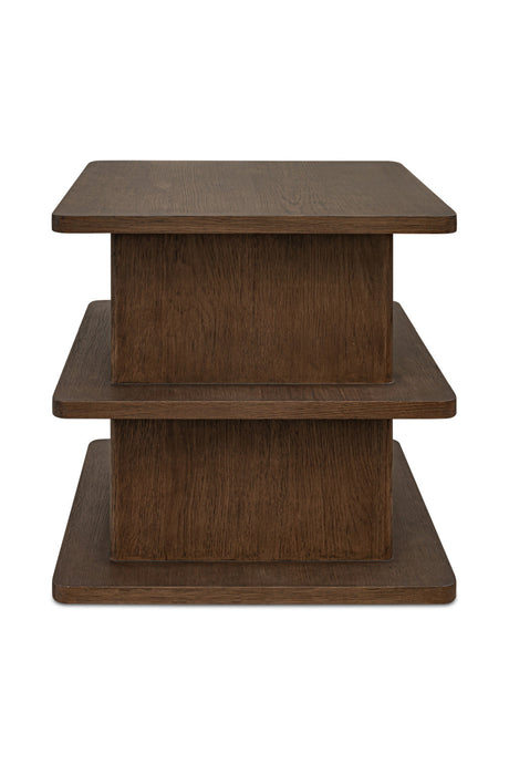 Modern European furniture - Solid Wood Rustic Side Table - www.oroa.com