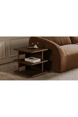 Modern European furniture - Solid Wood Rustic Side Table - www.oroa.com