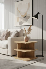 Modern European furniture - Solid Wood Rustic Side Table - www.oroa.com