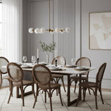 Modern European furniture - Round-Back Rattan Dining Chairs (2) - www.oroa.com