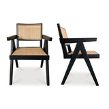 Modern European furniture - Rattan Mid-Century Dining Chairs (2) - www.oroa.com