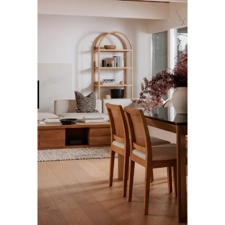 Modern European furniture - Rattan-Back Dining Chair Set (2) - www.oroa.com