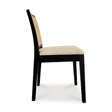 Modern European furniture - Rattan-Back Dining Chair Set (2) - www.oroa.com