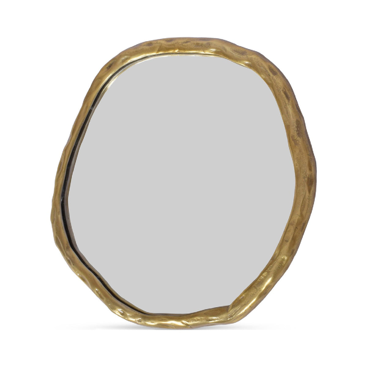 Modern European furniture - Organic-Shaped Aluminum Mirror - www.oroa.com