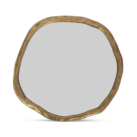 Modern European furniture - Organic-Shaped Aluminum Mirror - www.oroa.com