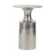 Modern European furniture - Metallic Collumn-Base Accent Table - www.oroa.com