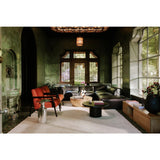 Modern European furniture - Metallic Collumn-Base Accent Table - www.oroa.com