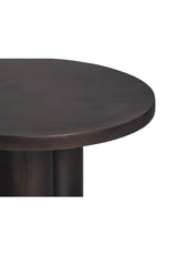 Modern European furniture - Round Black Outdoor Coffee Table - www.oroa.com