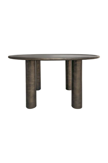 Modern European furniture - Bronze Round Outdoor Dining Table - www.oroa.com