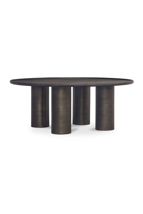 Modern European furniture - Bronze Round Outdoor Coffee Table - www.oroa.com