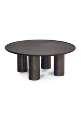Modern European furniture - Bronze Round Outdoor Coffee Table - www.oroa.com