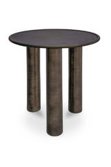 Modern European furniture - Bronze Round Outdoor Side Table - www.oroa.com
