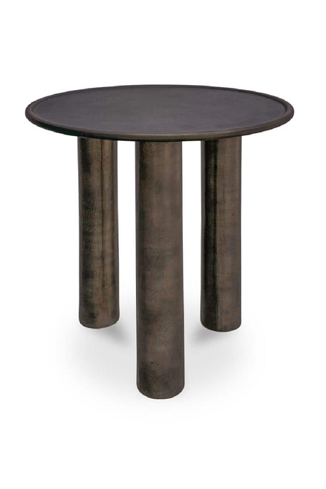 Modern European furniture - Bronze Round Outdoor Side Table - www.oroa.com