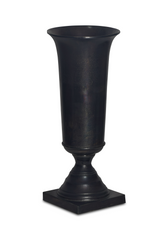 Modern European furniture - Black Cast Aluminum Vase - www.oroa.com