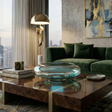 Modern European furniture - Smoky Brown Glass Bowl - www.oroa.com