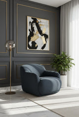 Modern European furniture - Chunky Upholstered Lounge Chair - www.oroa.com