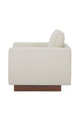 Modern European furniture - White Upholstered Accent Chair - www.oroa.com