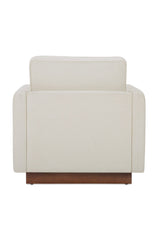 Modern European furniture - White Upholstered Accent Chair - www.oroa.com