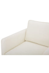 Modern European furniture - White Upholstered Accent Chair - www.oroa.com