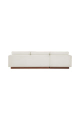 Modern European furniture - White Left Sectional Sofa - www.oroa.com