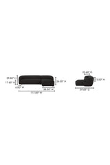 Modern European furniture - Curved Back Sectional Sofa - www.oroa.com