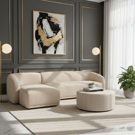 Curved Back Sectional Sofa | Novi Living Faye