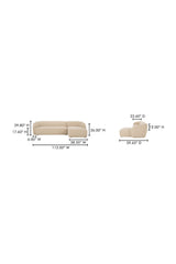 Modern European furniture - Curved Back Sectional Sofa - www.oroa.com