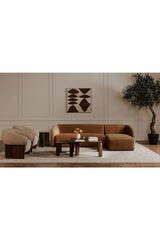 Modern European furniture - Curved Back Sectional Sofa - www.oroa.com