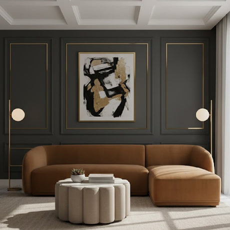 Curved Back Sectional Sofa | Novi Living Faye