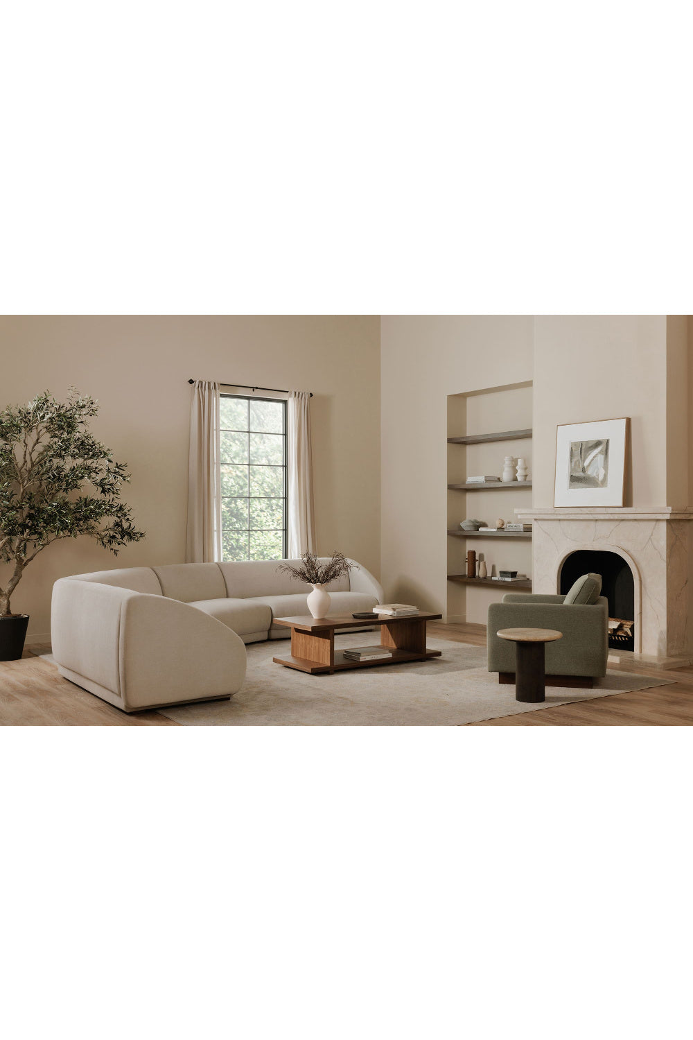 Modern European furniture - Gray Modular Lounge Chair - www.oroa.com