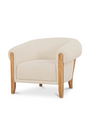 Modern European furniture - White Tub-Style Accent Chair - www.oroa.com