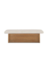 Modern European furniture - Chenille Storage Bench - www.oroa.com