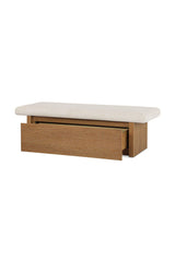 Modern European furniture - Chenille Storage Bench - www.oroa.com