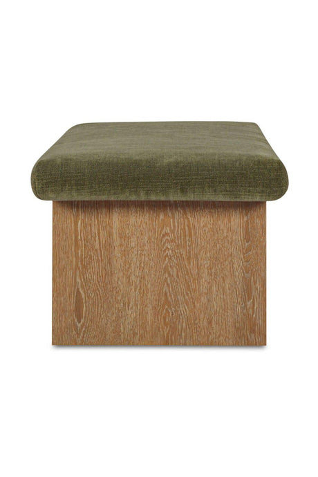 Modern European furniture - Chenille Storage Bench - www.oroa.com
