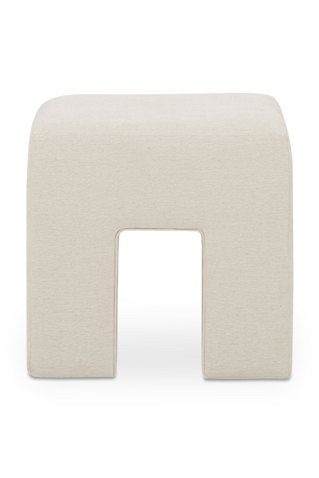 Modern European furniture - Linen Blend Square Stool - www.oroa.com