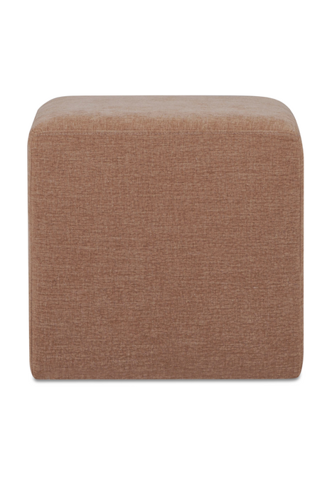 Modern European furniture - Linen Blend Square Stool - www.oroa.com