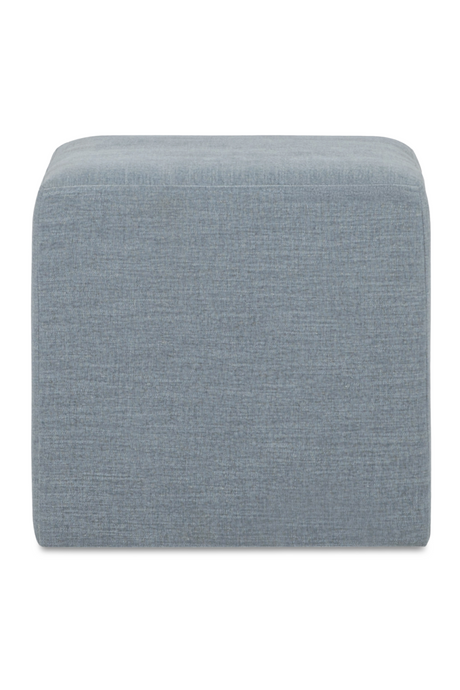 Modern European furniture - Linen Blend Square Stool - www.oroa.com