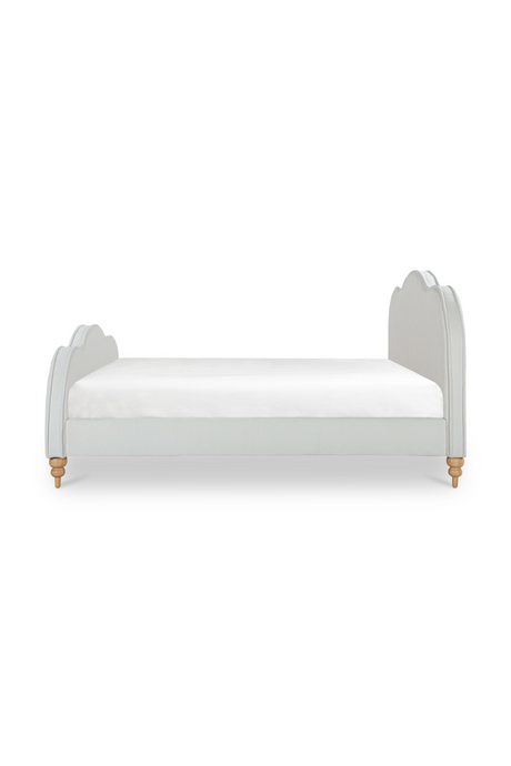Modern European furniture - Wavy Design Cream Bed - www.oroa.com