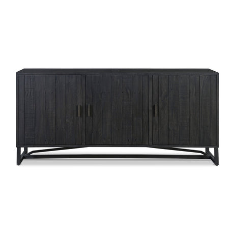 Modern European furniture - Slatted Pine 3-Door Sideboard - www.oroa.com