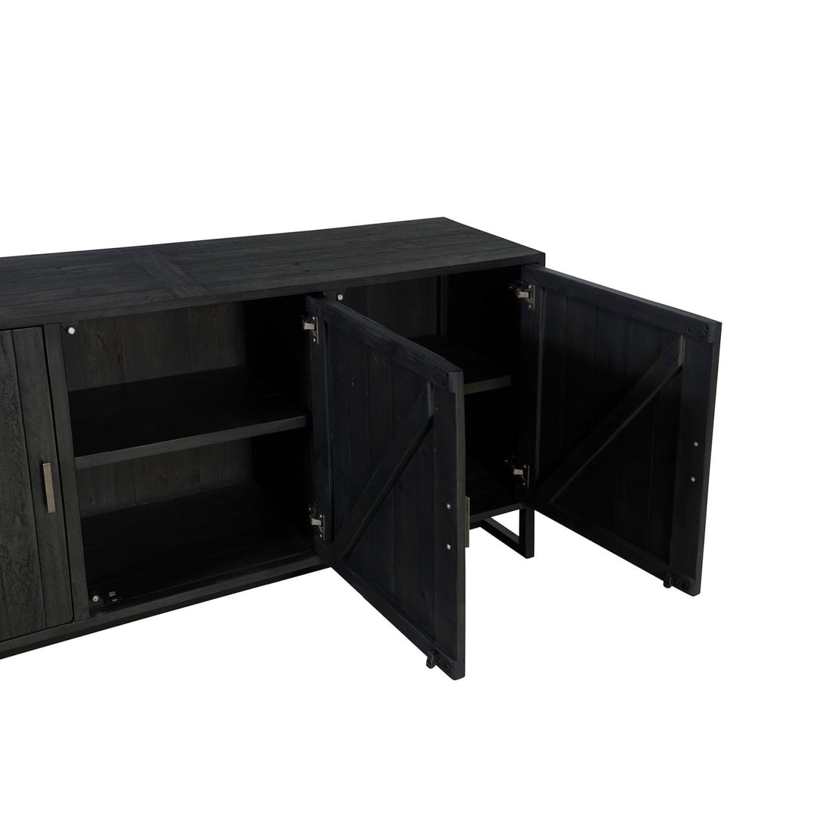 Modern European furniture - Slatted Pine 3-Door Sideboard - www.oroa.com