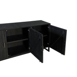 Modern European furniture - Slatted Pine 3-Door Sideboard - www.oroa.com