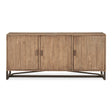 Modern European furniture - Slatted Pine 3-Door Sideboard - www.oroa.com
