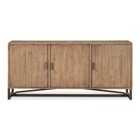 Modern European furniture - Slatted Pine 3-Door Sideboard - www.oroa.com