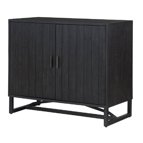 Modern European furniture - Slatted Pine 2-Door Cabinet - www.oroa.com