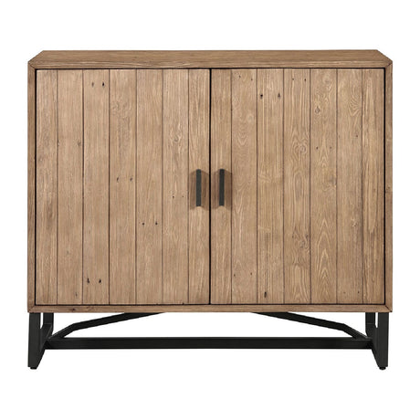Modern European furniture - Slatted Pine 2-Door Cabinet - www.oroa.com