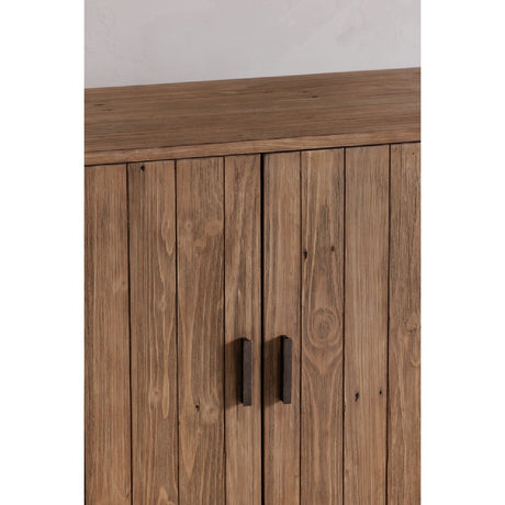 Modern European furniture - Slatted Pine 2-Door Cabinet - www.oroa.com