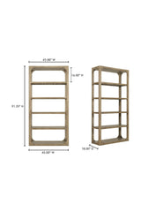 Modern European furniture - Pine Wood Bookshelf - www.oroa.com