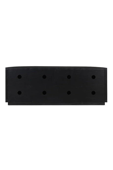 Modern European furniture - Pine Wood 4-Door Media Cabinet - www.oroa.com